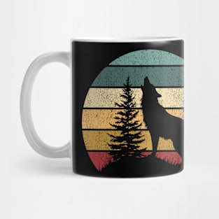 retro wolf Mug